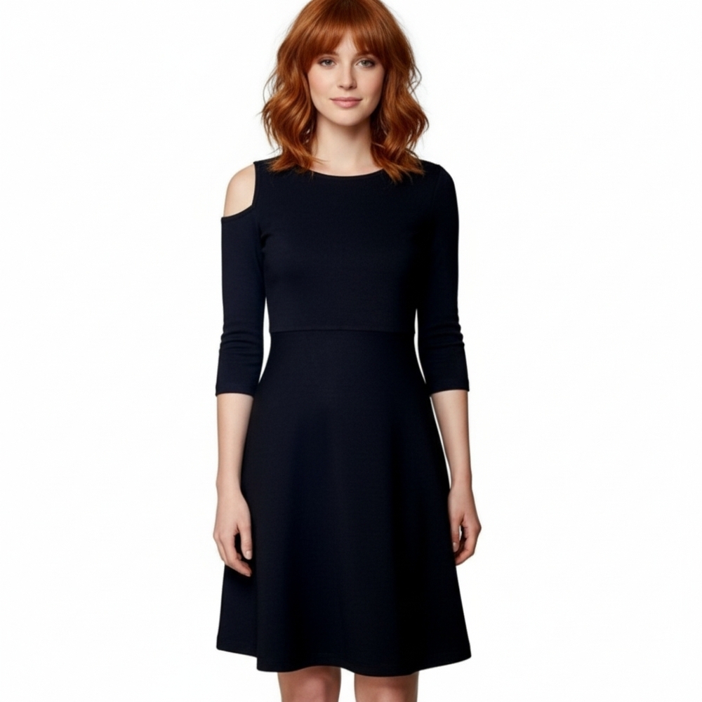 NWT Bar III Black  cold shoulder